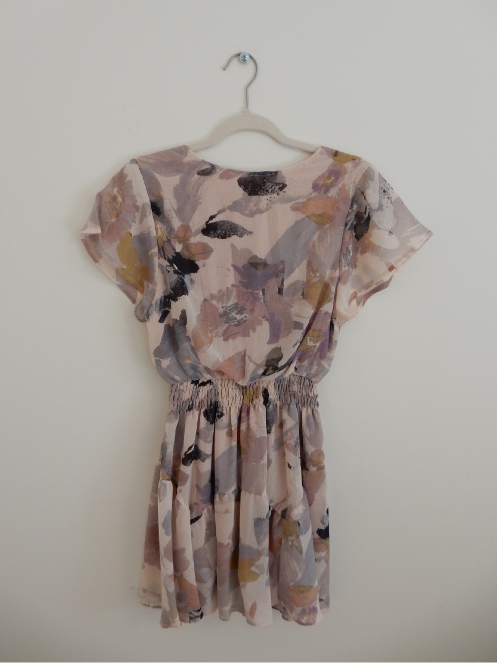 By Together Blush Watercolor Print Mini Dress - Picture 3 of 3